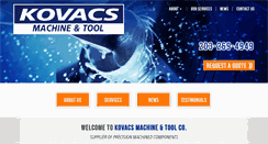 Desktop Screenshot of kovacsmachine.com
