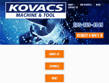 Tablet Screenshot of kovacsmachine.com
